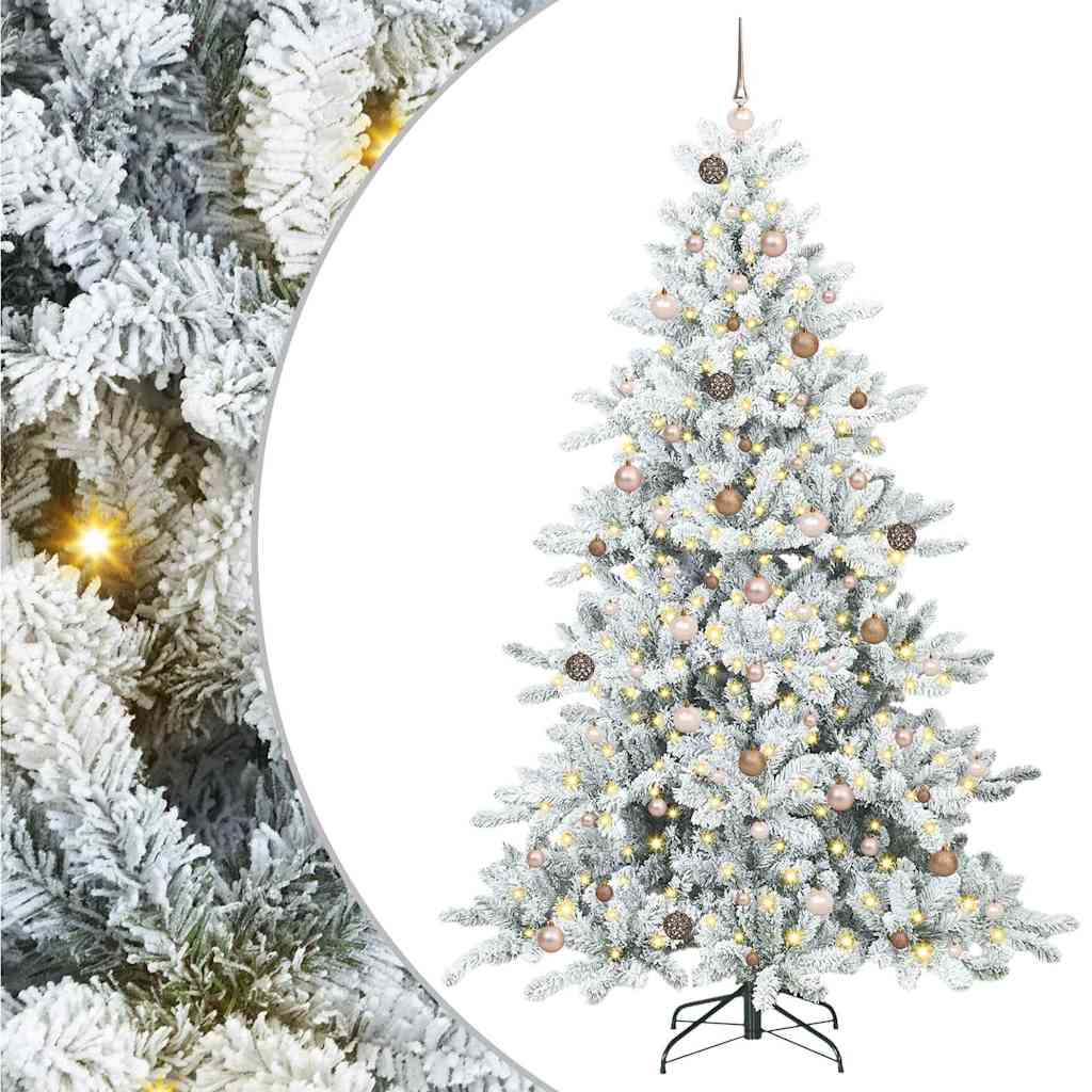 Műanyag Hajtogatós Karácsonyfa 300 LED-del 240 cm PVC