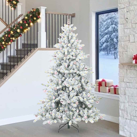 Műanyag Hajtogatós Karácsonyfa 300 LED-del 240 cm PVC
