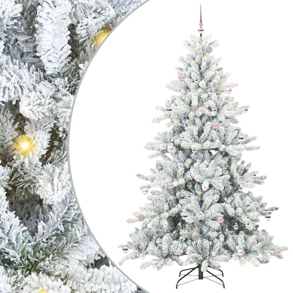 Műanyag Hajtogatós Karácsonyfa 300 LED-del 240 cm PVC