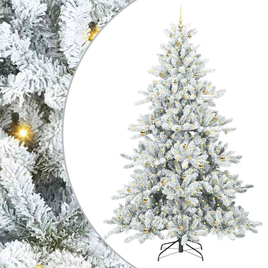 Műanyag Hajtogatós Karácsonyfa 300 LED-del 240 cm PVC