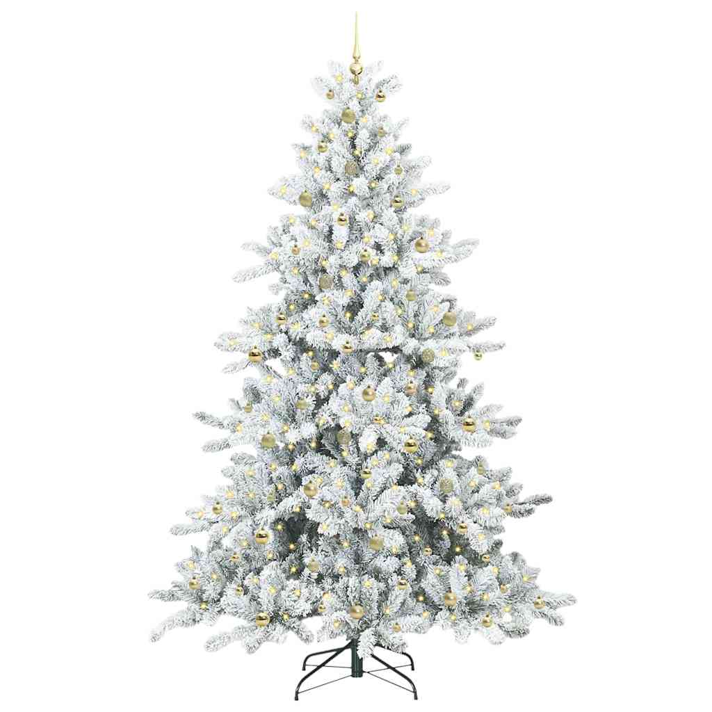 Műanyag Hajtogatós Karácsonyfa 300 LED-del 240 cm PVC