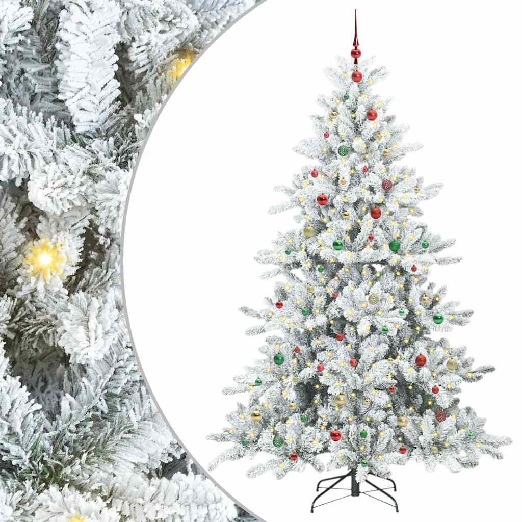 Műanyag Hajtogatós Karácsonyfa 300 LED-del 240 cm PVC