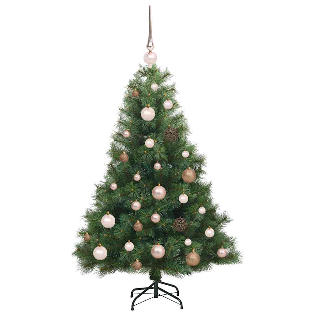 Mű karácsonyfa 150 LED-del állvánnyal Zöld 120 cm PE és PVC