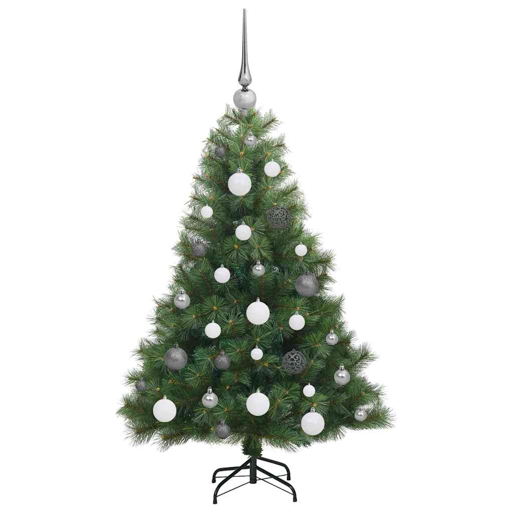 Mű karácsonyfa 150 LED-del állvánnyal Zöld 120 cm PE és PVC