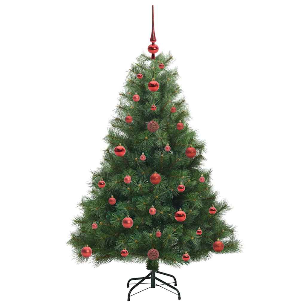 Mű karácsonyfa 150 LED-del állvánnyal Zöld 120 cm PE és PVC