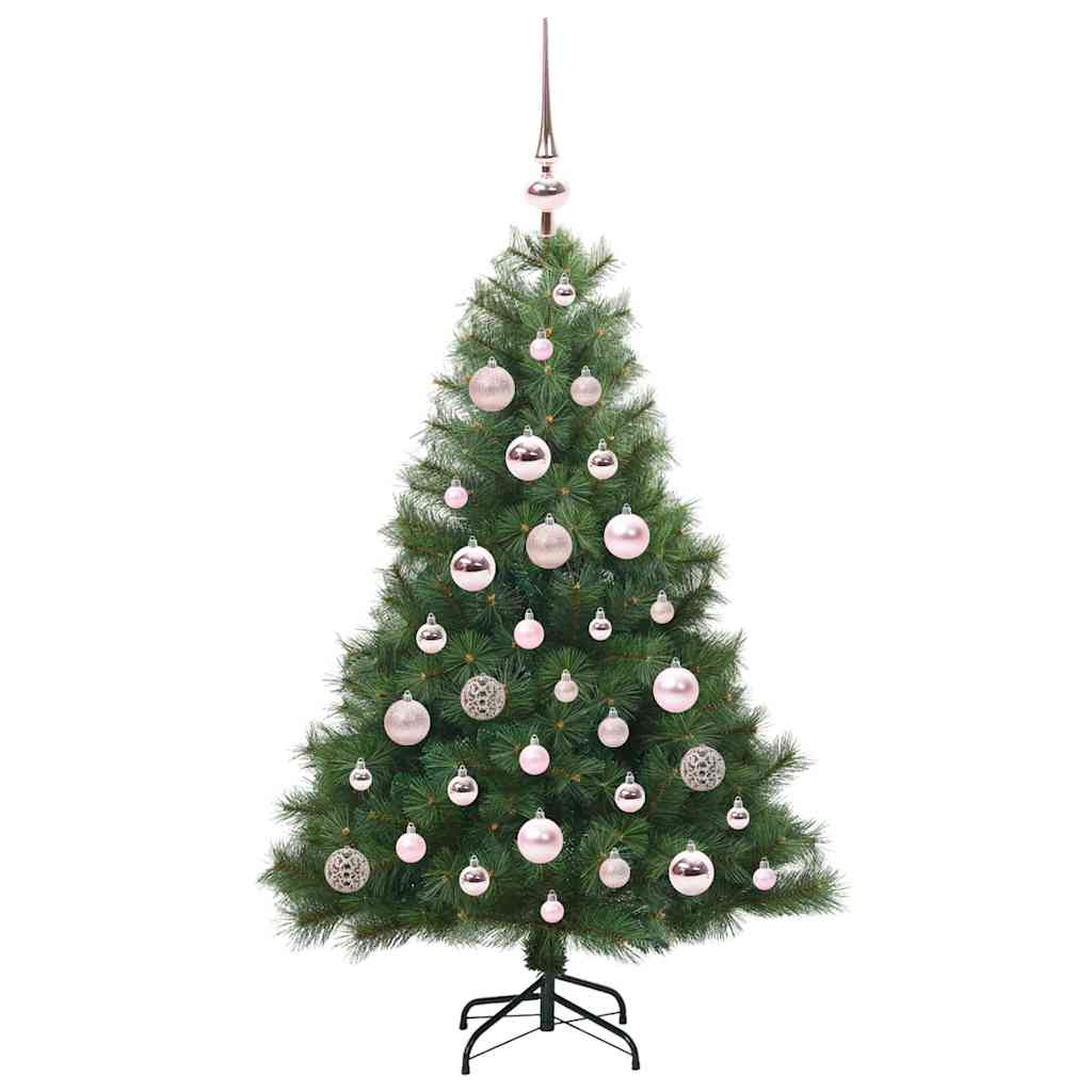 Mű karácsonyfa 150 LED-del állvánnyal Zöld 120 cm PE és PVC