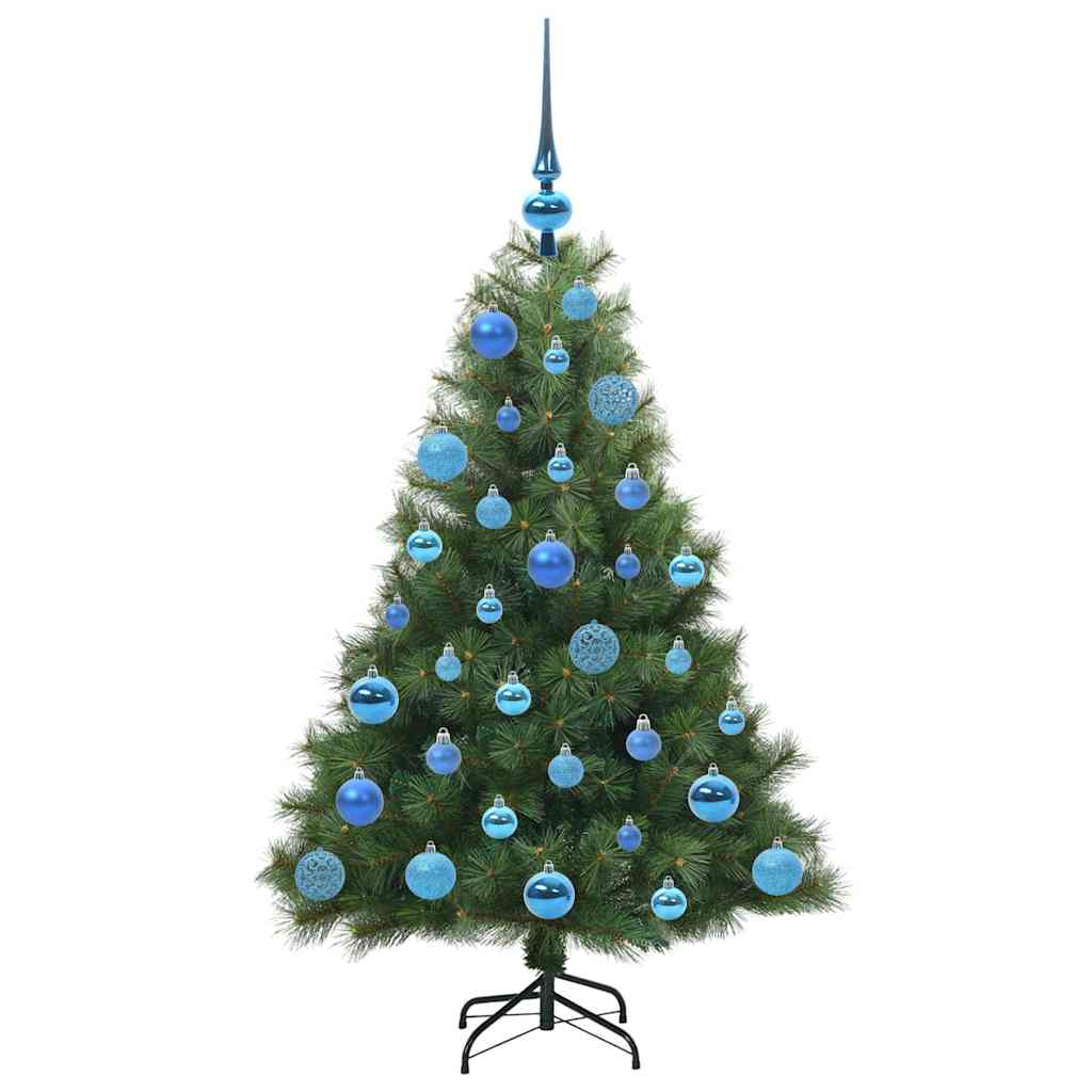 Mű karácsonyfa 150 LED-del állvánnyal Zöld 120 cm PE és PVC
