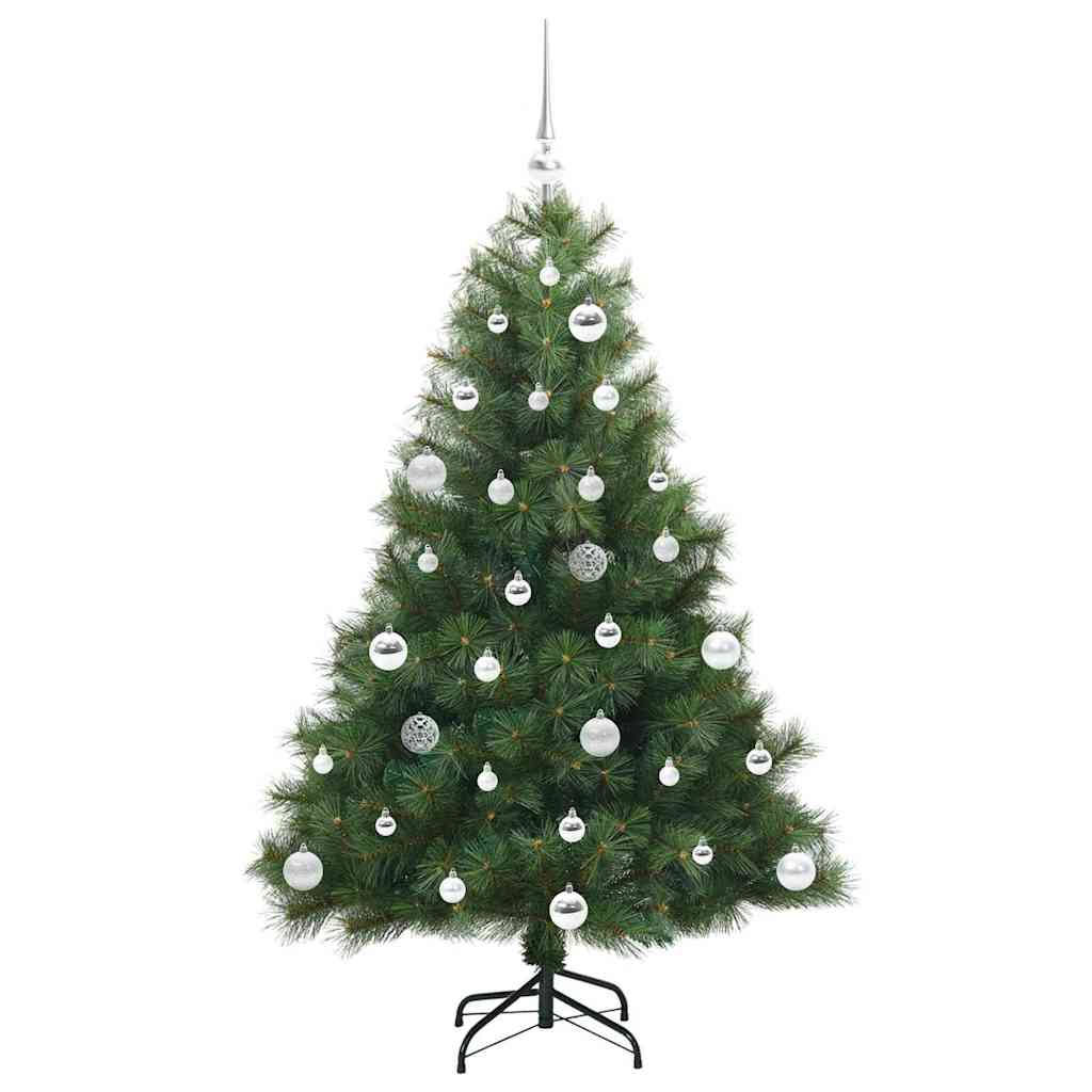 Mű karácsonyfa 150 LED-del állvánnyal Zöld 150 cm PE és PVC