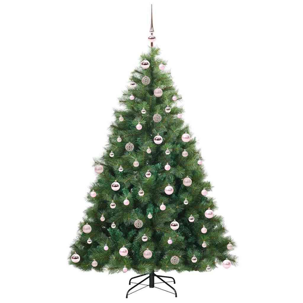 Mű karácsonyfa 300 LED-del állvánnyal Zöld 180 cm PE és PVC