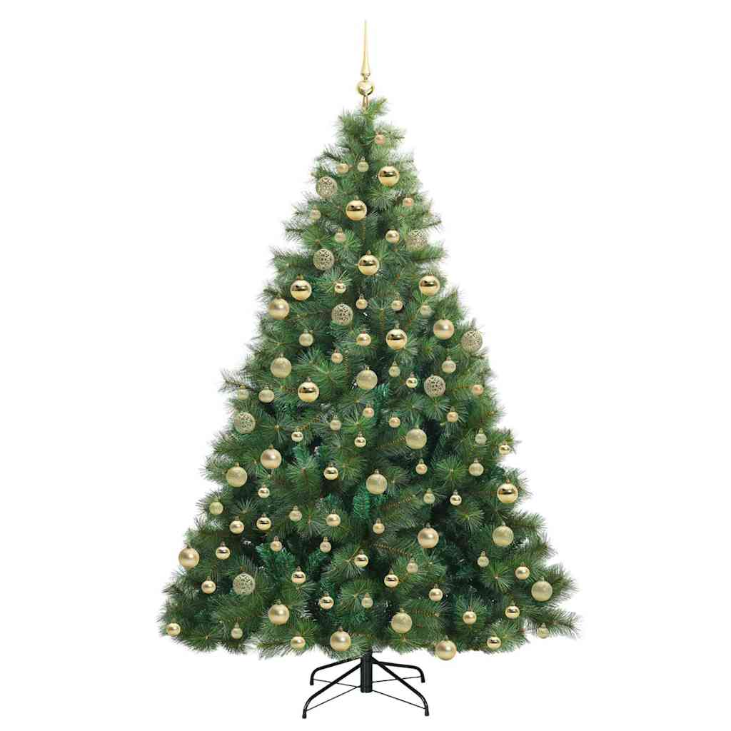Mű karácsonyfa 300 LED-del állvánnyal Zöld 180 cm PE és PVC