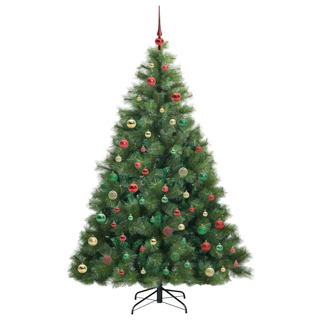 Mű karácsonyfa 300 LED-del állvánnyal Zöld 180 cm PE és PVC