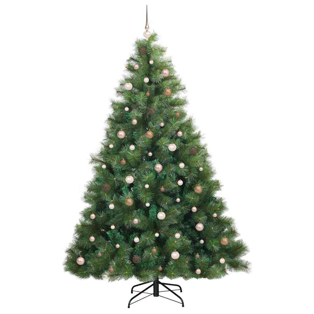 Mű karácsonyfa 300 LED-del állvánnyal Zöld 240 cm PE és PVC