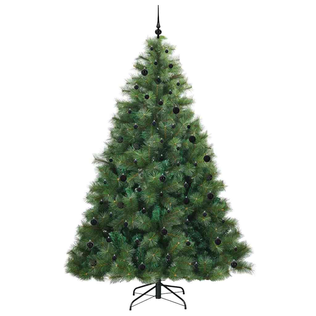 Mű karácsonyfa 300 LED-del állvánnyal Zöld 240 cm PE és PVC