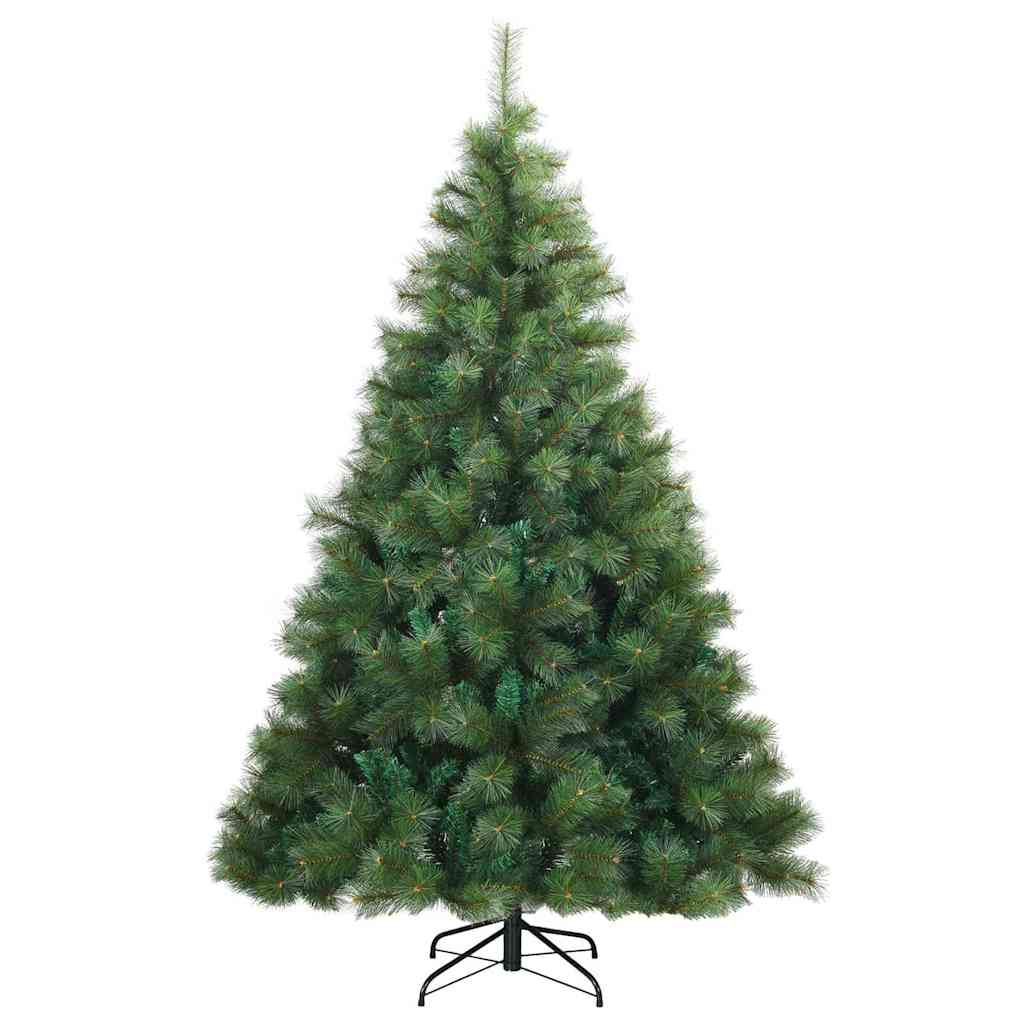 Mű karácsonyfa 300 LED-del állvánnyal Zöld 240 cm PE és PVC
