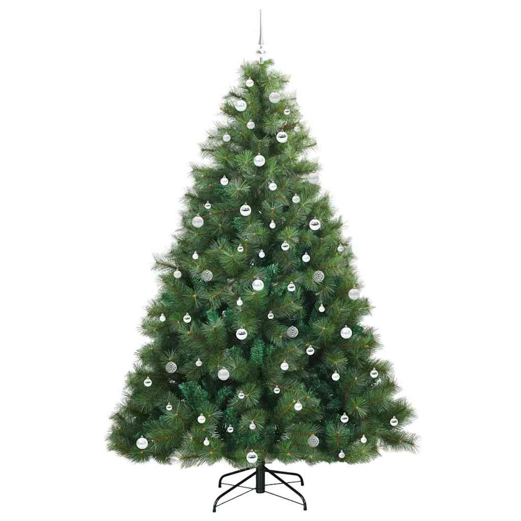 Mű karácsonyfa 300 LED-del állvánnyal Zöld 240 cm PE és PVC