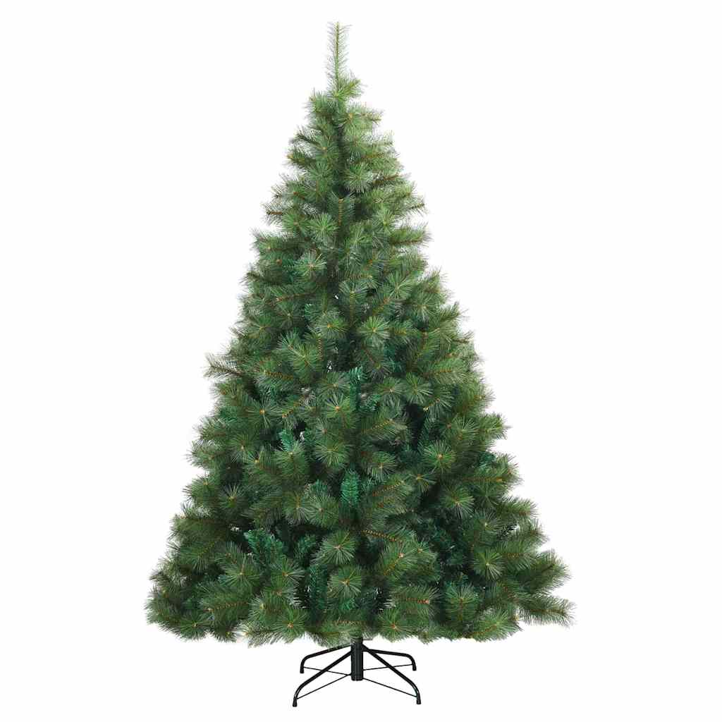 Mű karácsonyfa 300 LED-del állvánnyal Zöld 240 cm PE és PVC