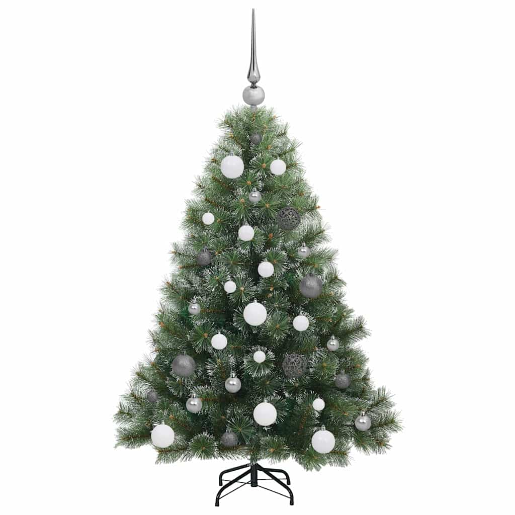 Mű karácsonyfa 150 LED-del állvánnyal Zöld 120 cm PE és PVC
