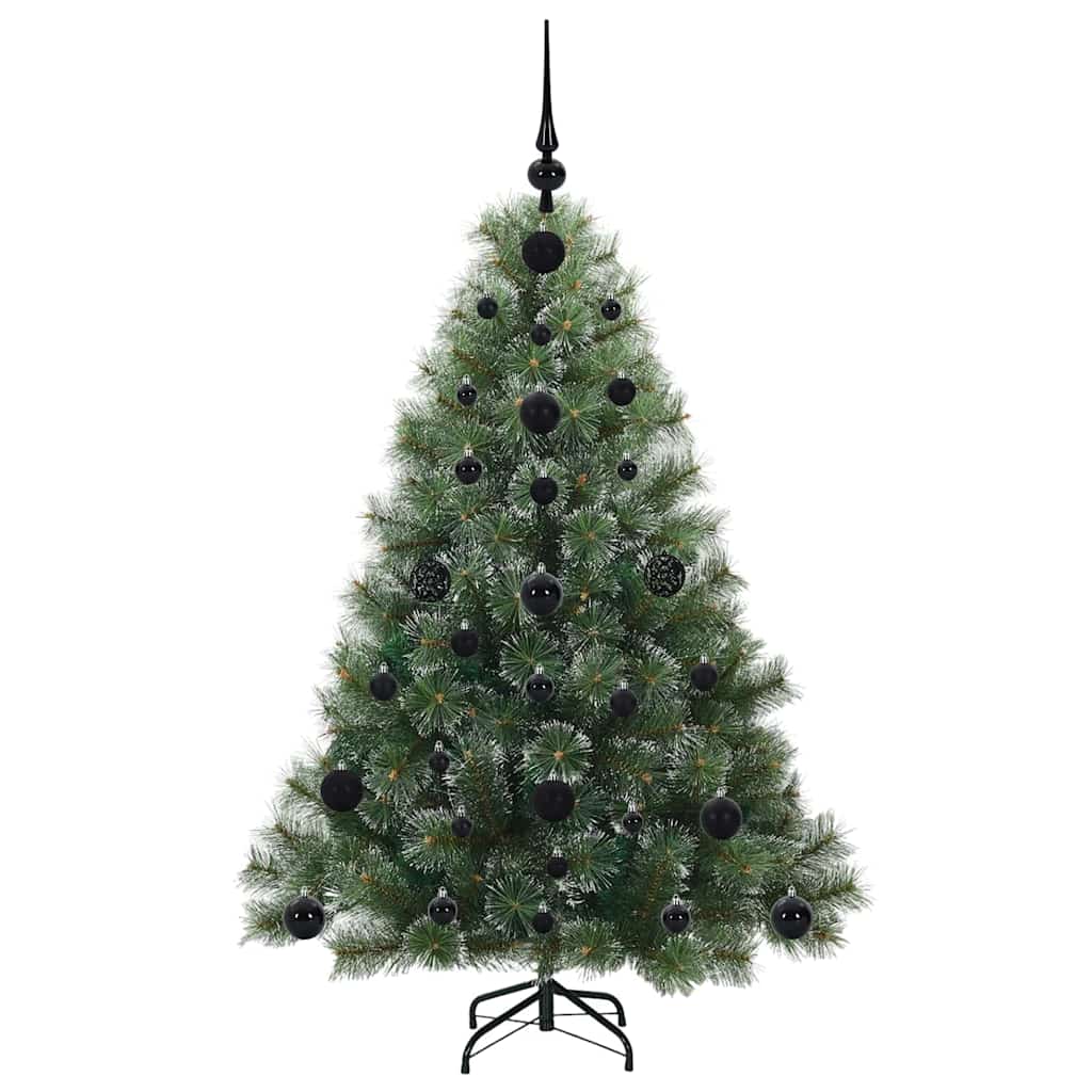 Mű karácsonyfa 150 LED-del állvánnyal Zöld 120 cm PE és PVC