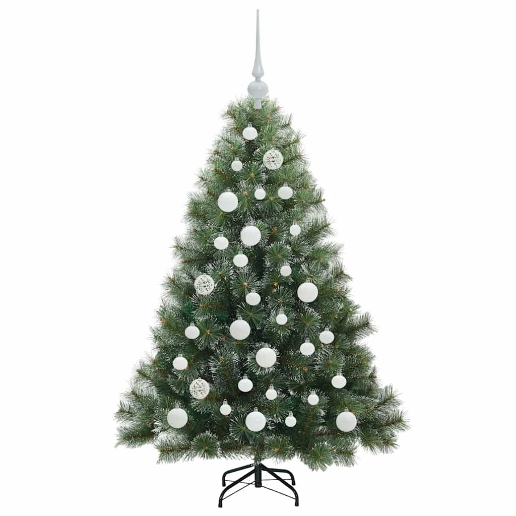 Mű karácsonyfa 150 LED-del állvánnyal Zöld 120 cm PE és PVC