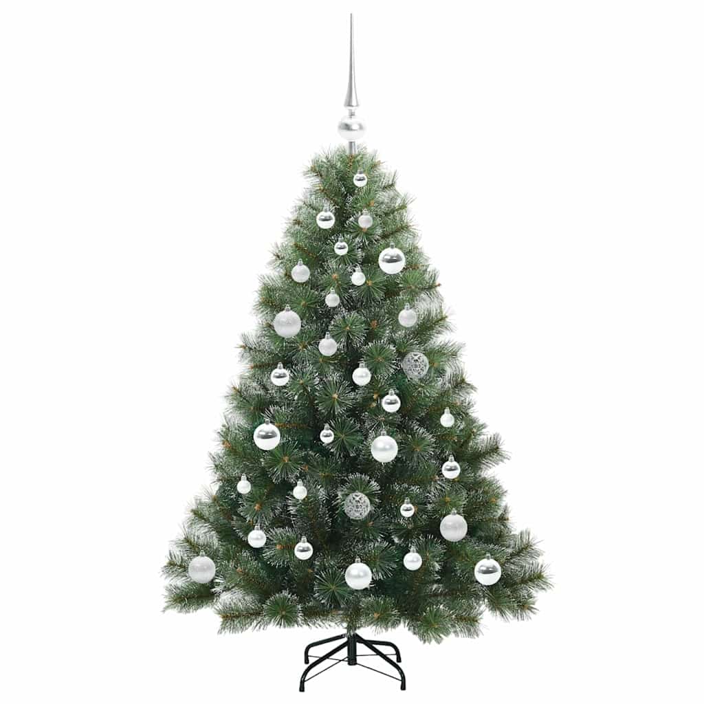 Mű karácsonyfa 150 LED-del állvánnyal Zöld 120 cm PE és PVC