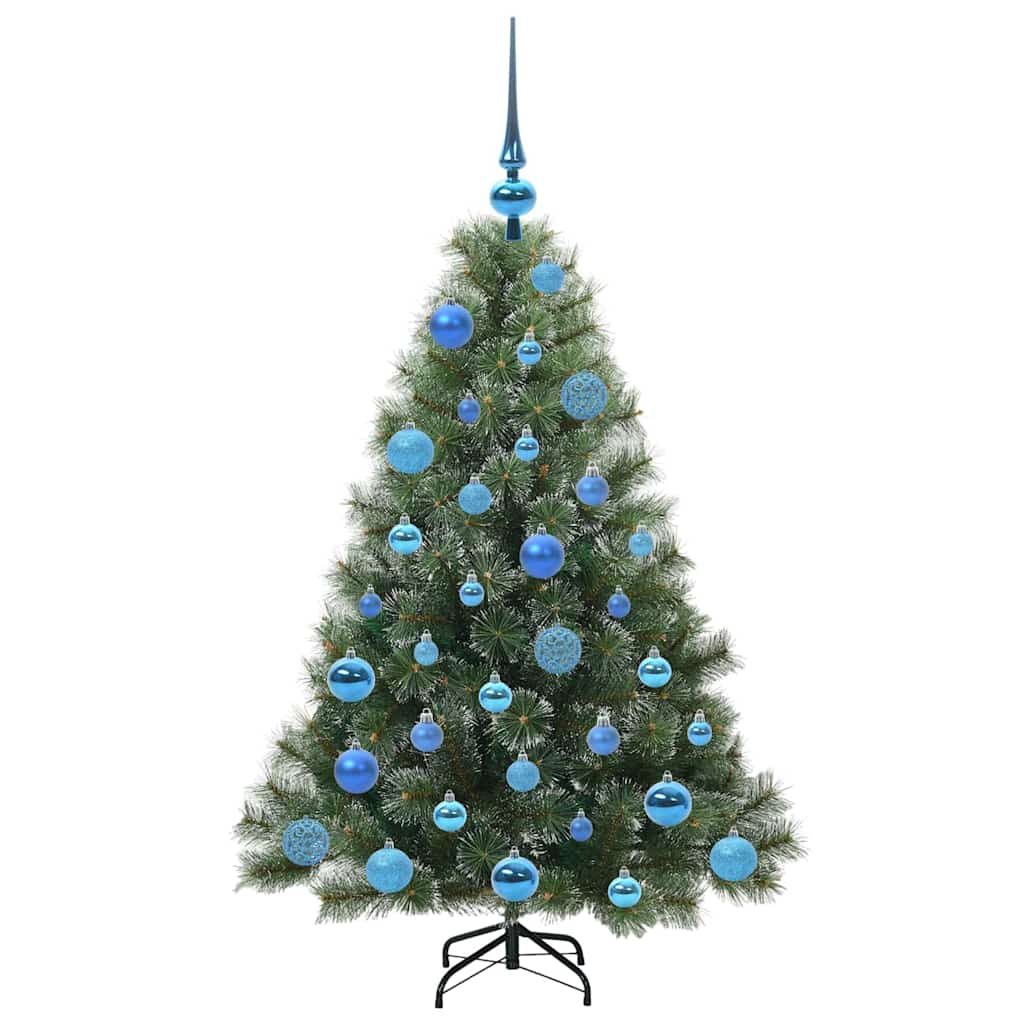 Mű karácsonyfa 150 LED-del állvánnyal Zöld 120 cm PE és PVC