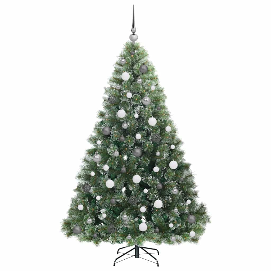 Mű karácsonyfa 300 LED-del állvánnyal Zöld 180 cm PE és PVC