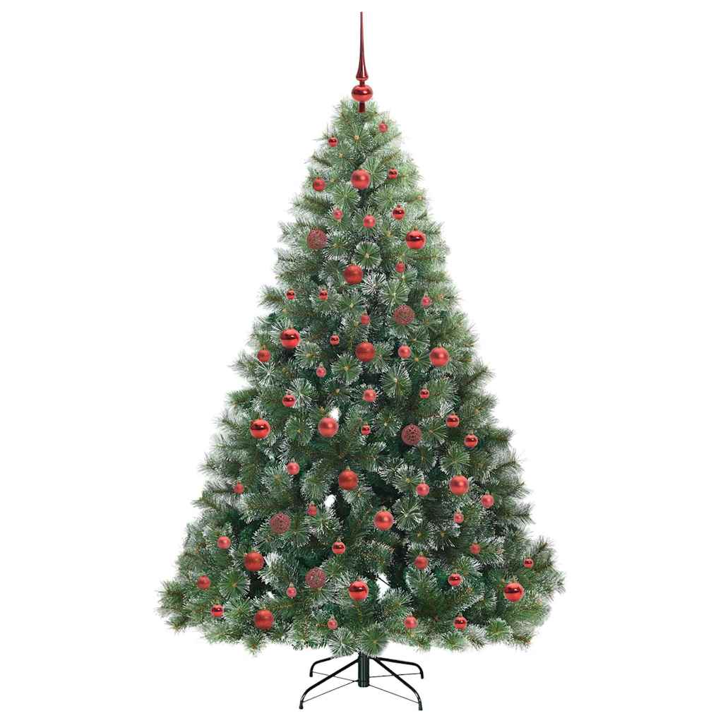 Mű karácsonyfa 300 LED-del állvánnyal Zöld 180 cm PE és PVC