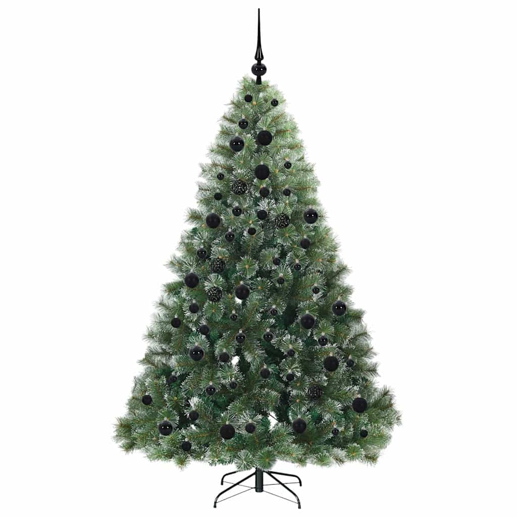 Mű karácsonyfa 300 LED-del állvánnyal Zöld 180 cm PE és PVC