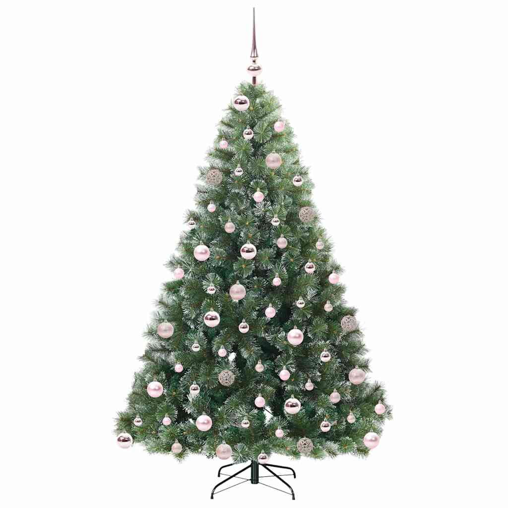 Mű karácsonyfa 300 LED-del állvánnyal Zöld 180 cm PE és PVC