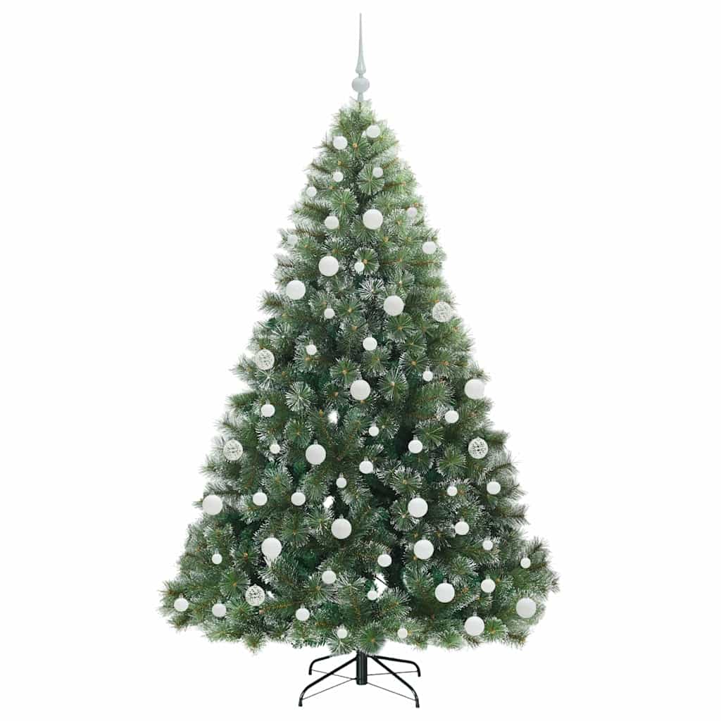 Mű karácsonyfa 300 LED-del állvánnyal Zöld 180 cm PE és PVC