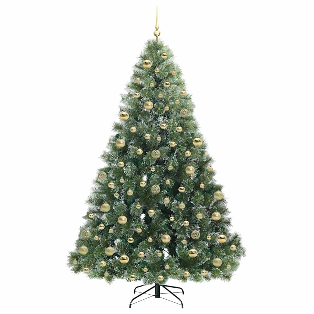 Mű karácsonyfa 300 LED-del állvánnyal Zöld 180 cm PE és PVC