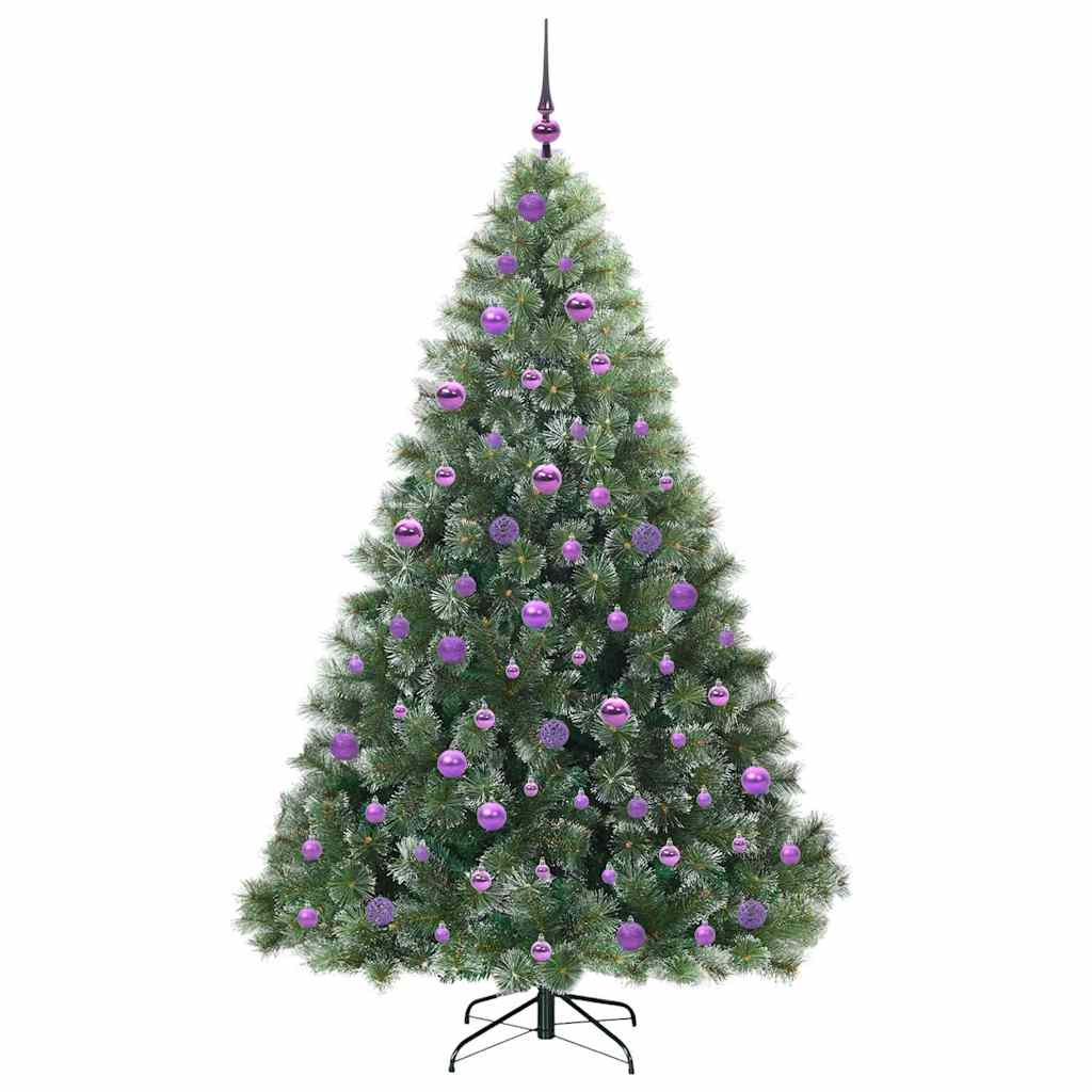 Mű karácsonyfa 300 LED-del állvánnyal Zöld 180 cm PE és PVC