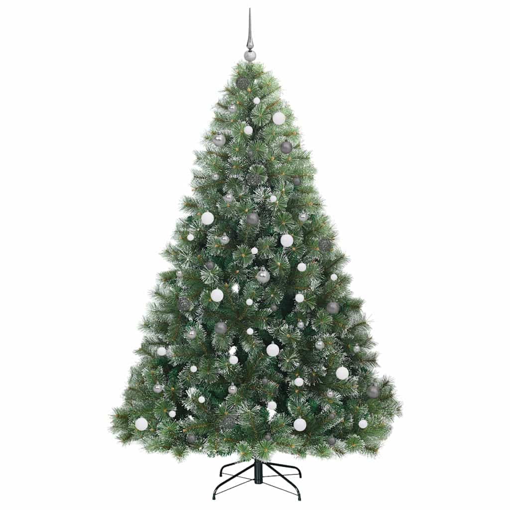 Mű karácsonyfa 300 LED-del állvánnyal Zöld 240 cm PE és PVC
