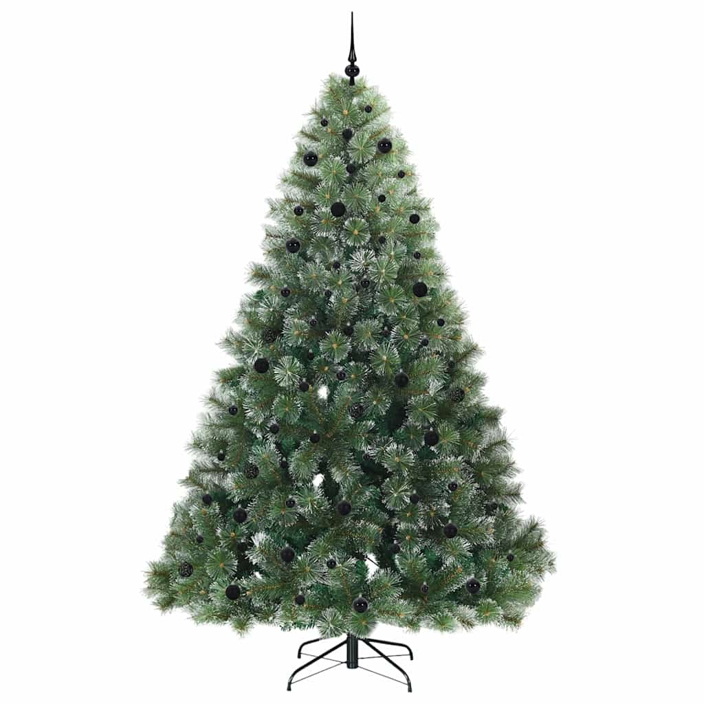 Mű karácsonyfa 300 LED-del állvánnyal Zöld 240 cm PE és PVC
