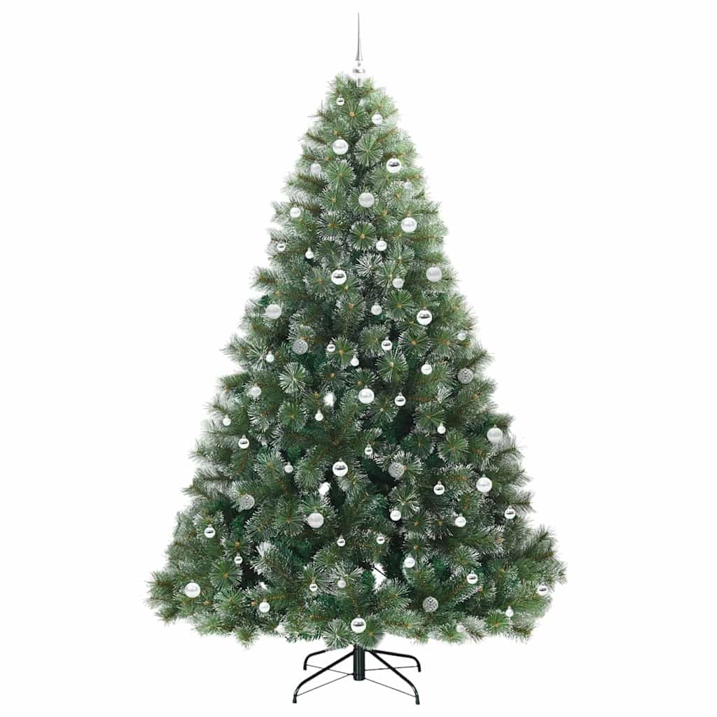 Mű karácsonyfa 300 LED-del állvánnyal Zöld 240 cm PE és PVC