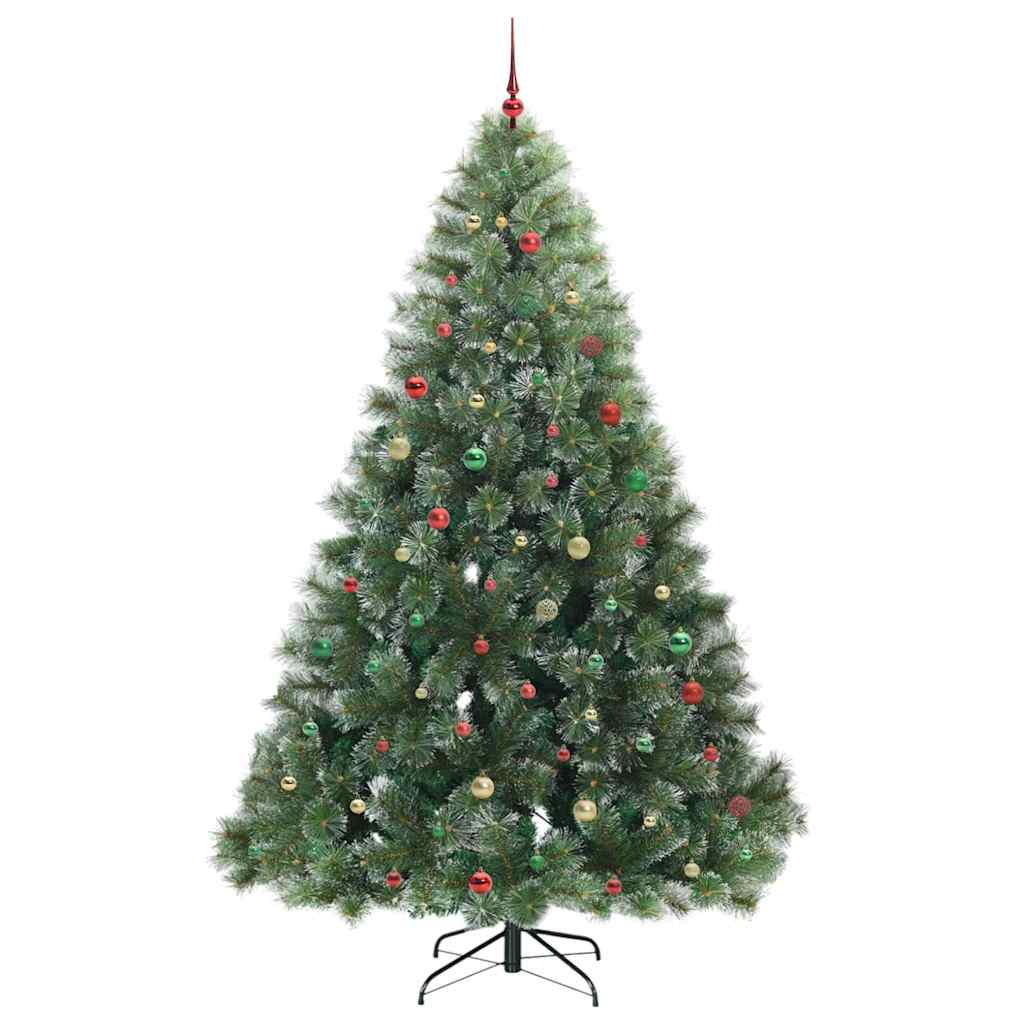 Mű karácsonyfa 300 LED-del állvánnyal Zöld 240 cm PE és PVC