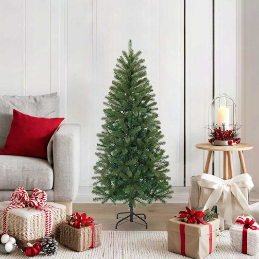 Mű karácsonyfa állvánnyal Zöld 120 cm PVC, PE és acél