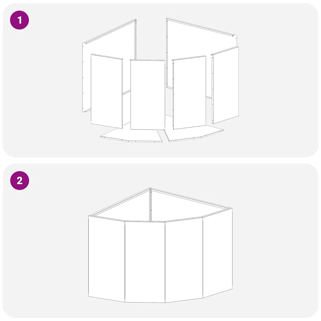 Sarok Virágtartó Fehér 60 x 60 x 50 cm Acél