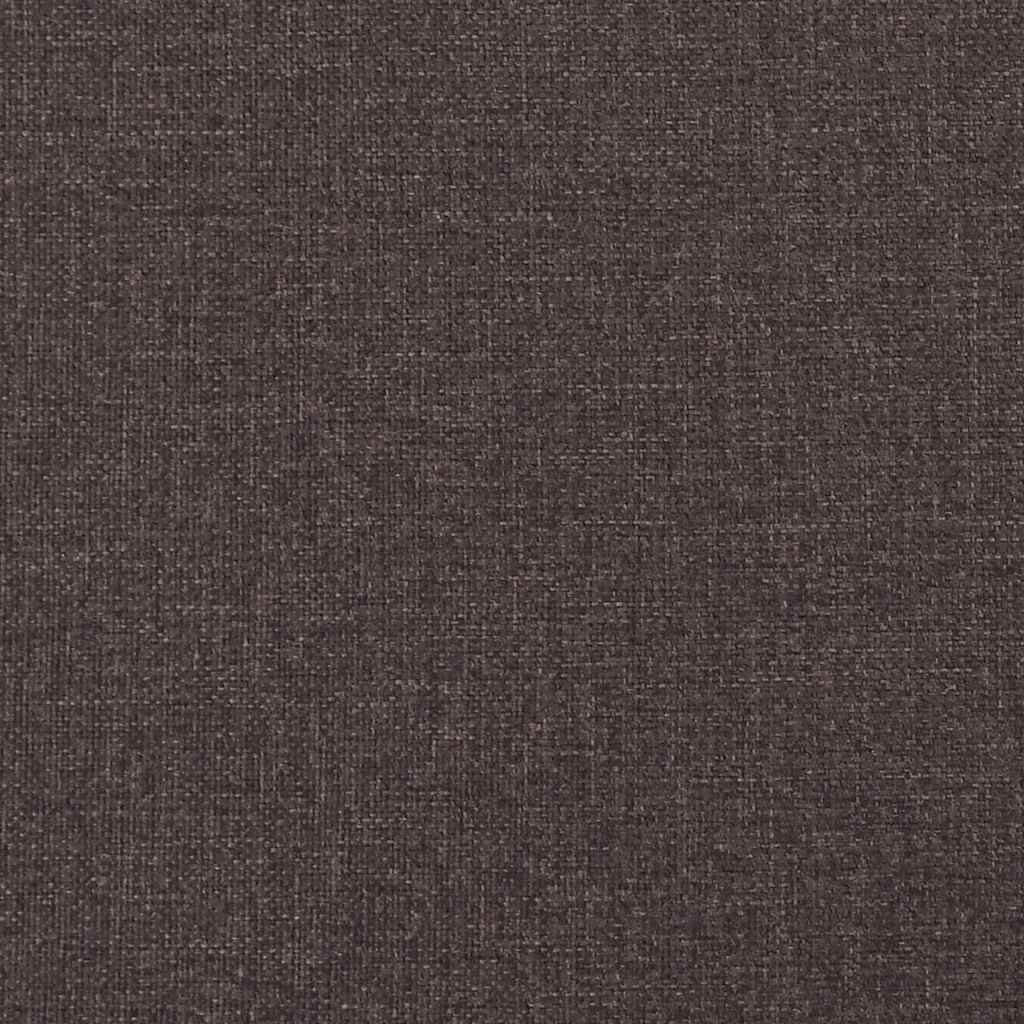 Boxrugós ágy Barna 120 x 190 cm Textil és mérnöki fa