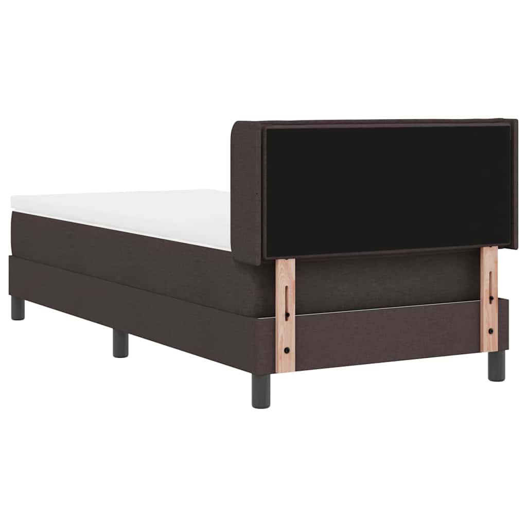 Boxspring ágy matraccal matracmal Sötét Barna 90 x 190 cm