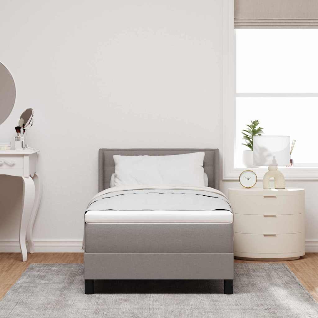Boxspring ágy matraccal matracmal Tópszínű 100 x 200 cm