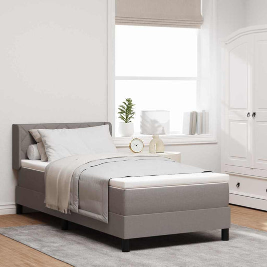 Boxspring ágy matraccal matracmal Tópszínű 100 x 200 cm