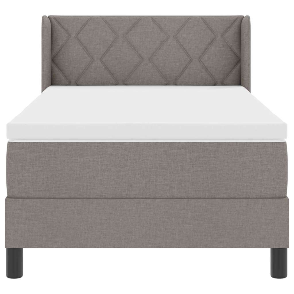 Boxspring ágy matraccal matracmal Tópszínű 100 x 200 cm