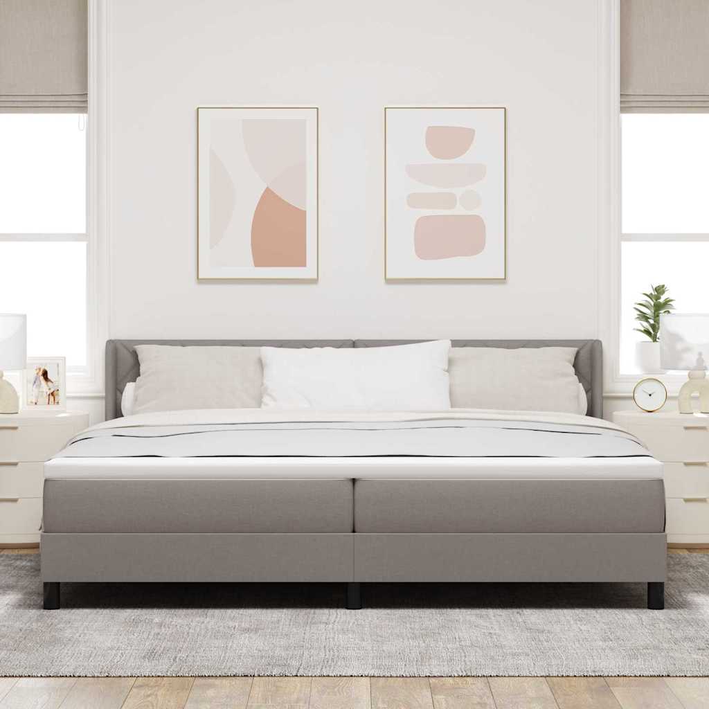 Boxspring ágy matraccal matracmal Tópszínű 200 x 200 cm