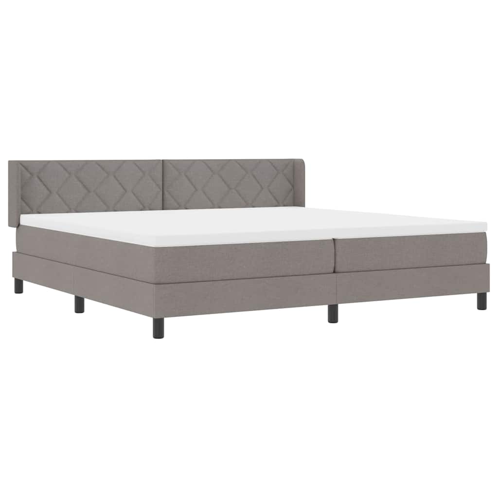 Boxspring ágy matraccal matracmal Tópszínű 200 x 200 cm