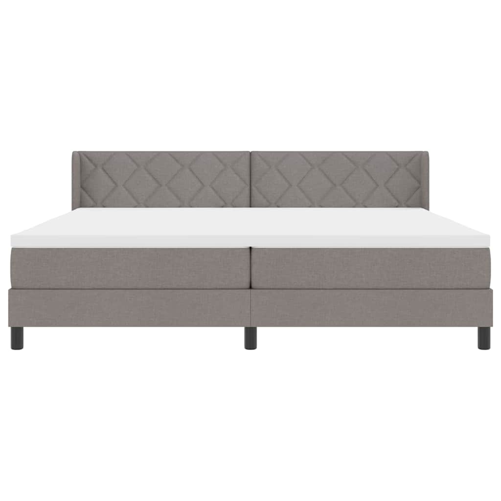 Boxspring ágy matraccal matracmal Tópszínű 200 x 200 cm
