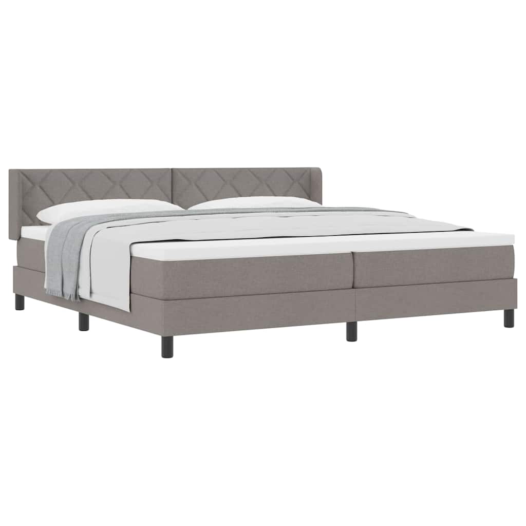 Boxspring ágy matraccal matracmal Tópszínű 200 x 200 cm