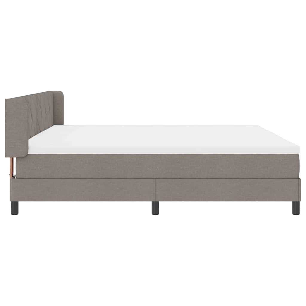 Boxspring ágy matraccal matracmal Tópszínű 200 x 200 cm