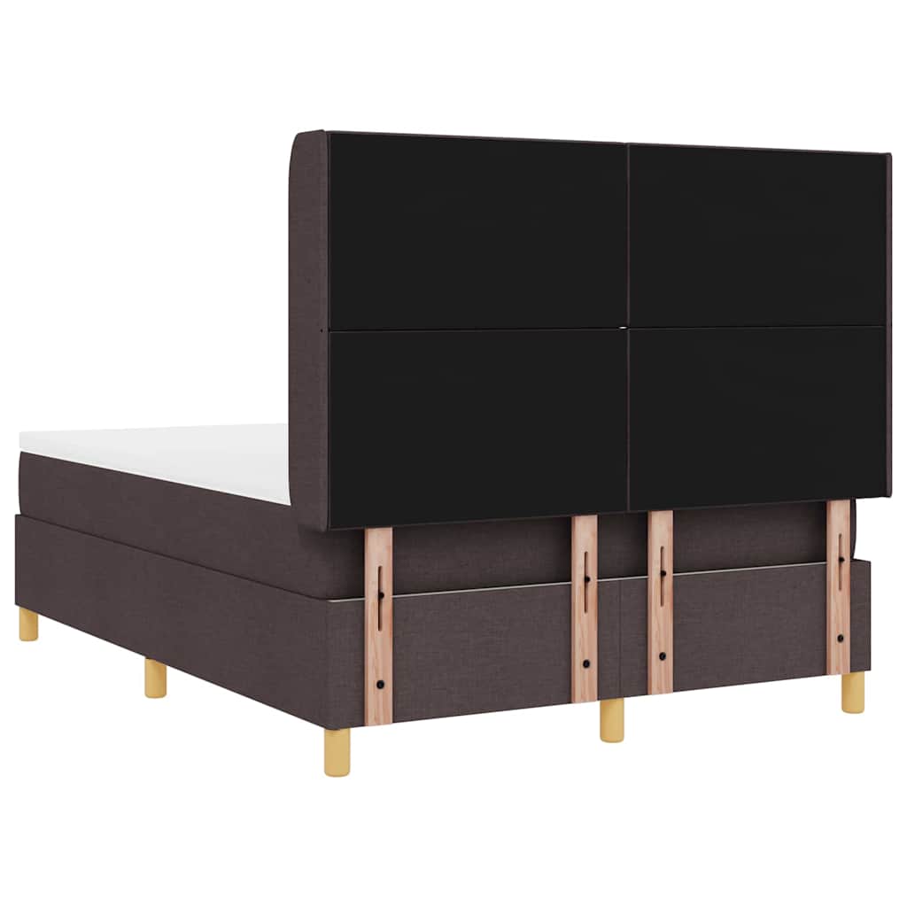 Box Spring ágy matracmal sötétbarna 160 x 200 cm szövet