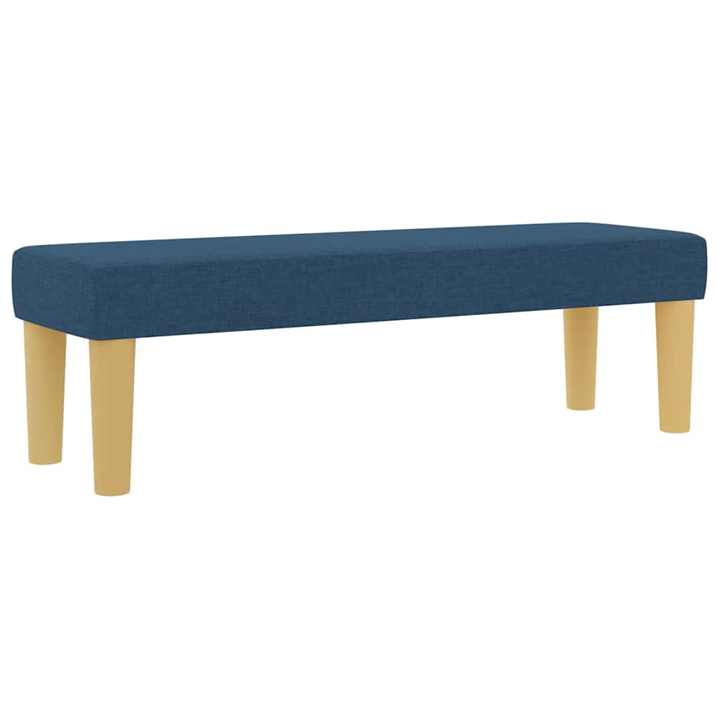 Boxrugós ágy matracmal fejtámlával Kék 120 x 190 cm szövet